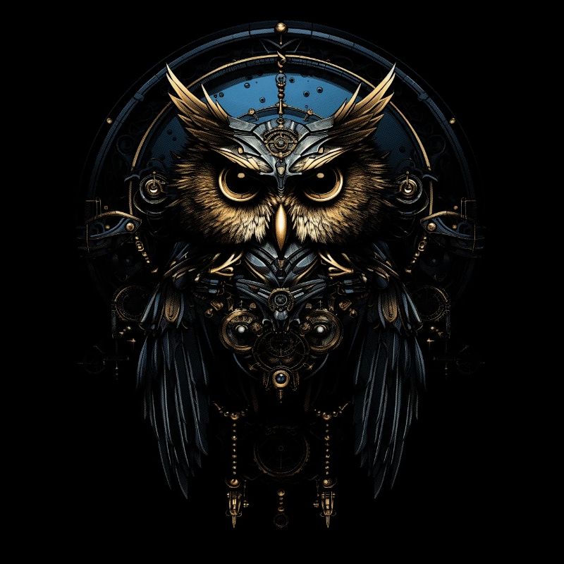 Steampunk Mechanische Eule Viktorianisch Vogel