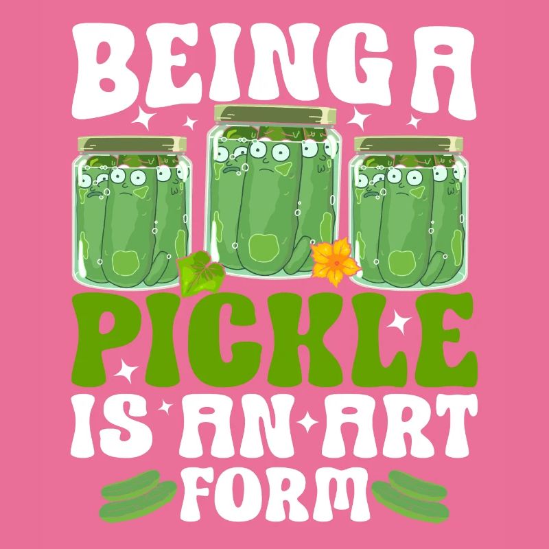 Être un cornichon est une forme d’art - Tshirt concombre