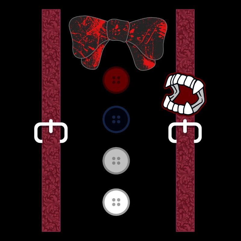 Chemise de vampire, bretelle Vampire Dracula sang