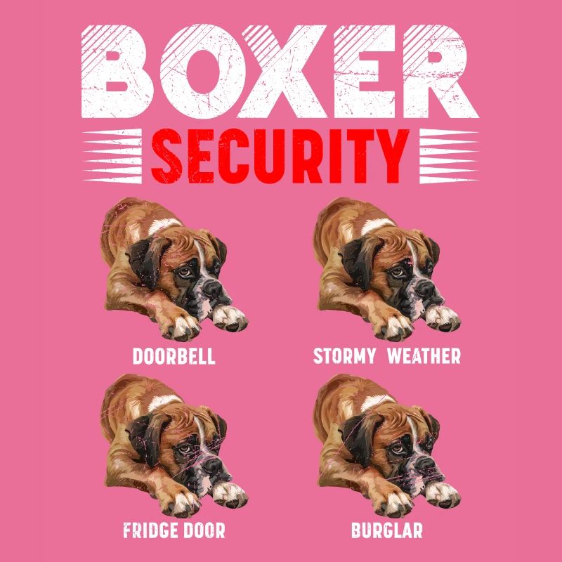 BOXER SECURITY Lustiges Hundebesitzer Deutscher