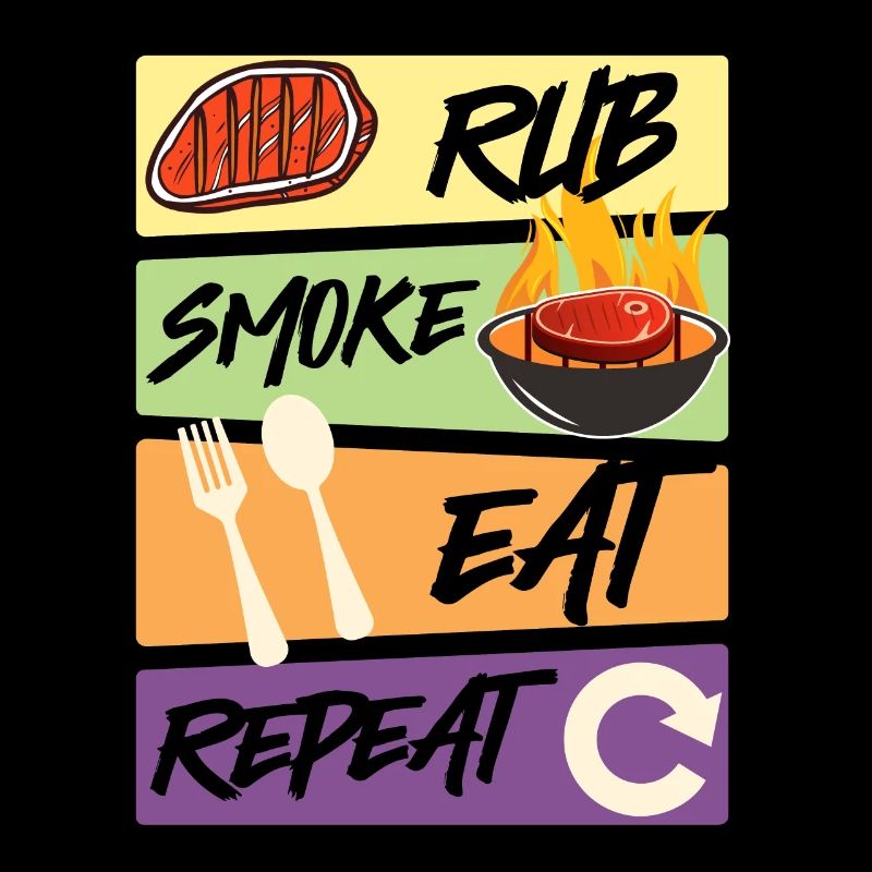 Grillmeister RUB SMOKE EAT REPEAT Fleischesser