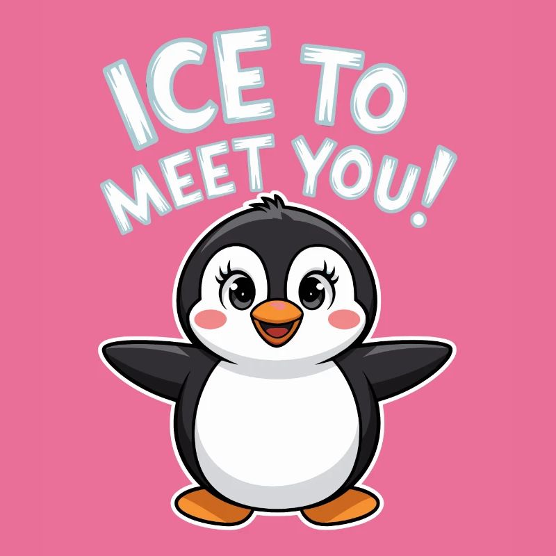Jeu de mots pingouin mignon