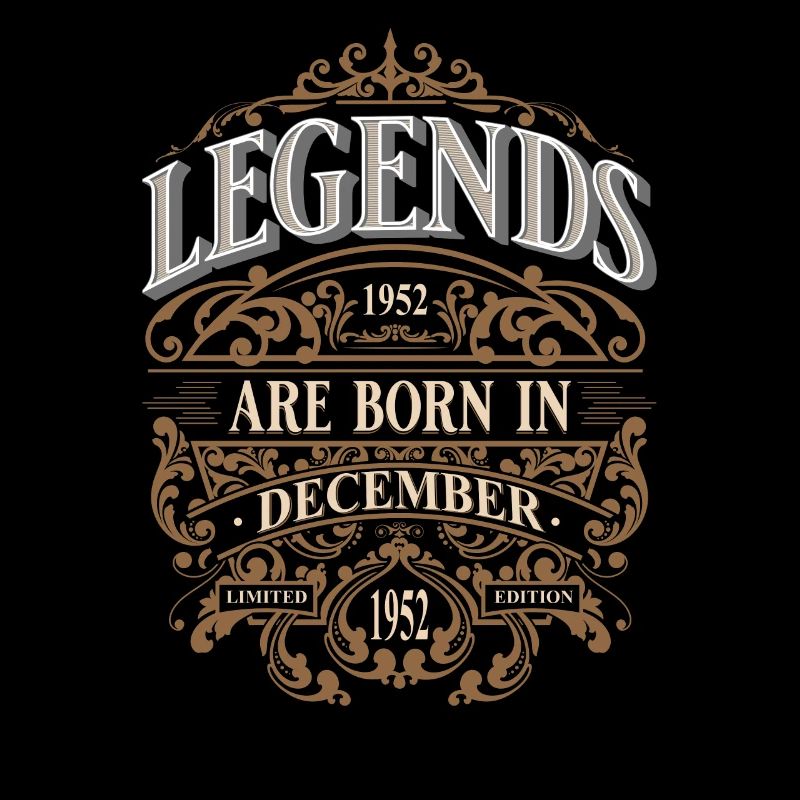 1952 Décembre Naissance Anniversaire Année de naissance