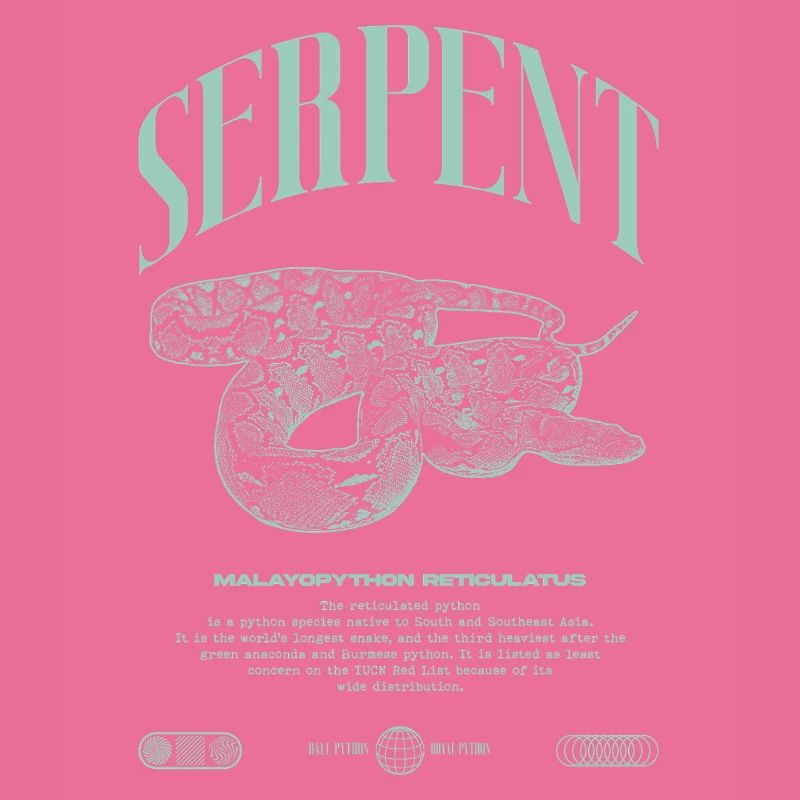 Reticulated Python Reptile Keeper Streetwear
