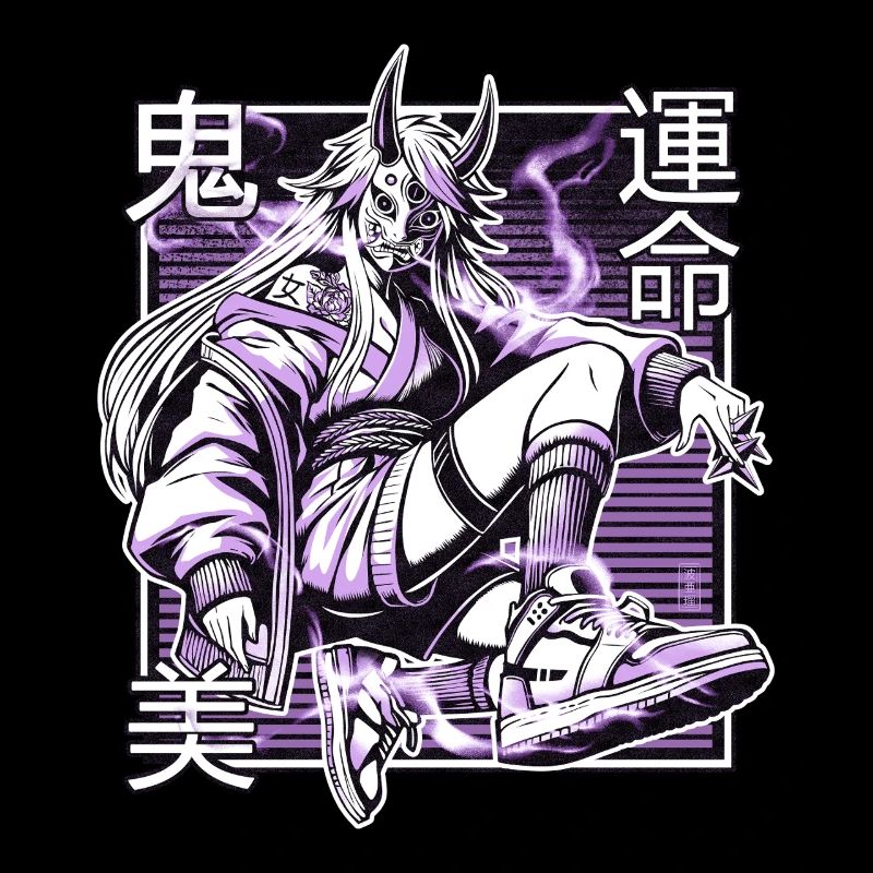 Violetter Kunoichi-Dämon