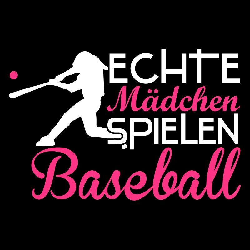 Echte Mädchen spielen Baseball