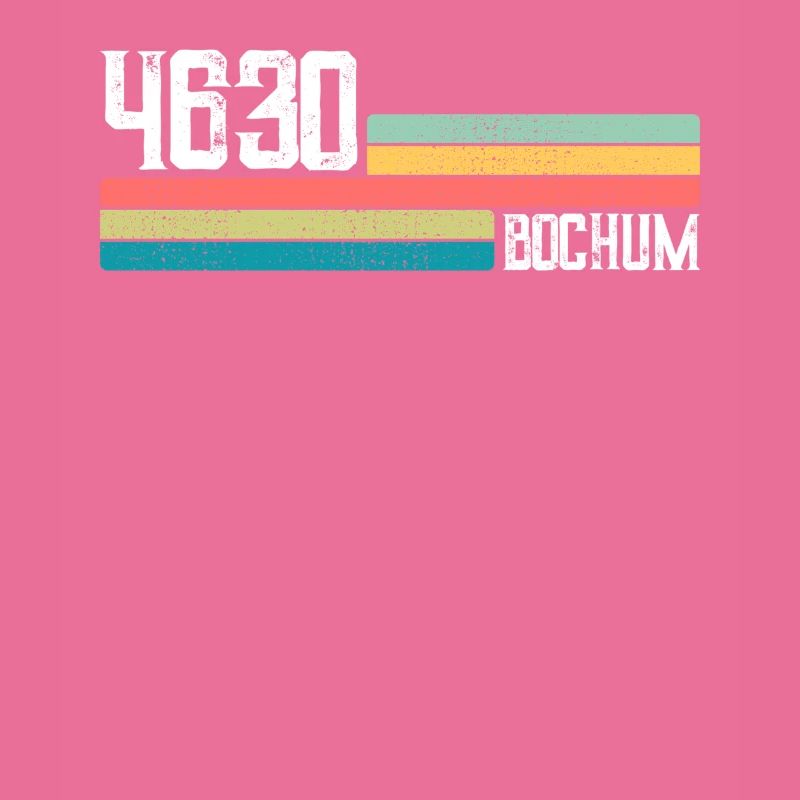 Cadeau de code postal de la ville de Bochum, résidents rétro de Bochum