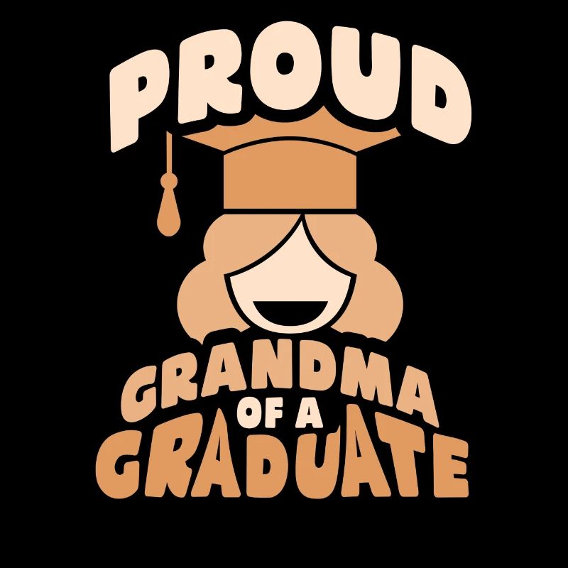 Stolze Großmutter Eines Absolventen Absolvent