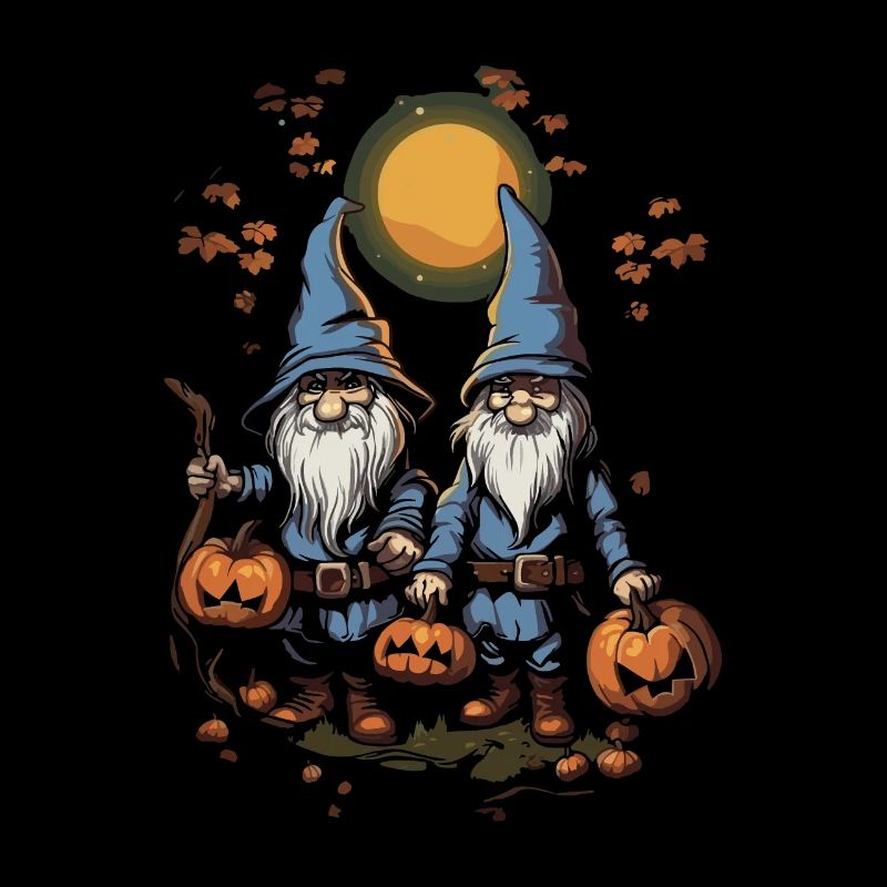 Gartenzwerg Halloween Süßes oder Saures Gärtner