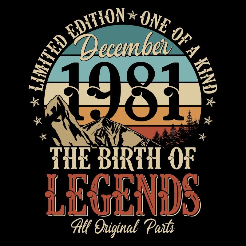 Né en décembre 1981 Cadeau d’anniversaire