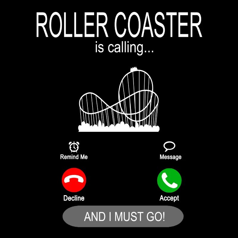 Roller coaster is calling roller coaster waiting for fun fair