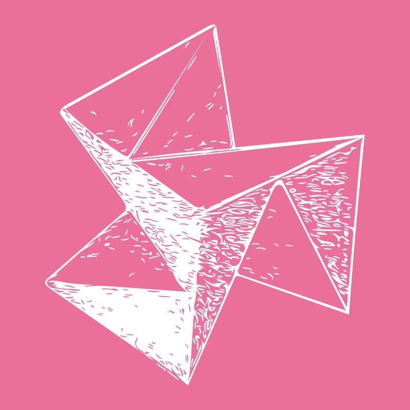 3d Vintage Triangle Cube Structure