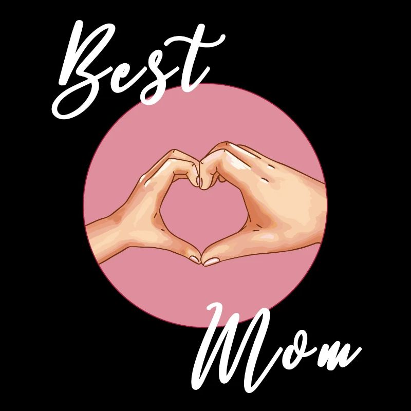 Best Mom - Herzhand Mutter Muttertag