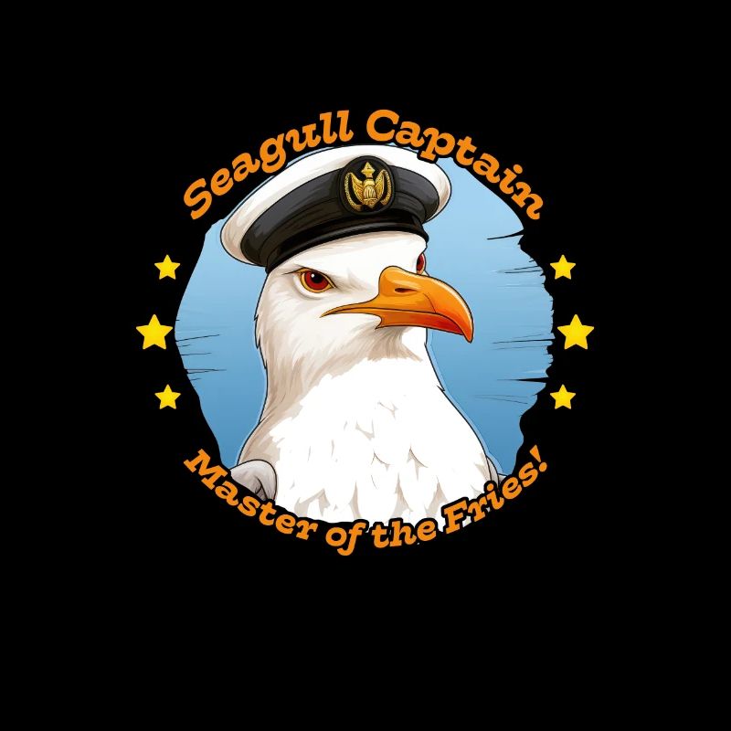 Seagull Captain - Pommes-Experte am Strand