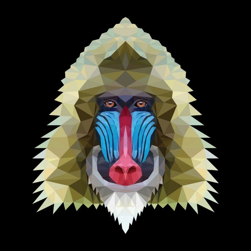 Affe polygon design Geschenk