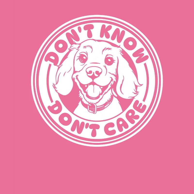 Cocker Spaniel Funny Dont Know Dont Care