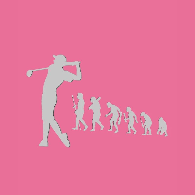 Evolution Golfeur Evolution Evolution Age de Pierre