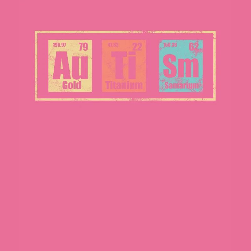 Autisme - éléments du tableau périodique