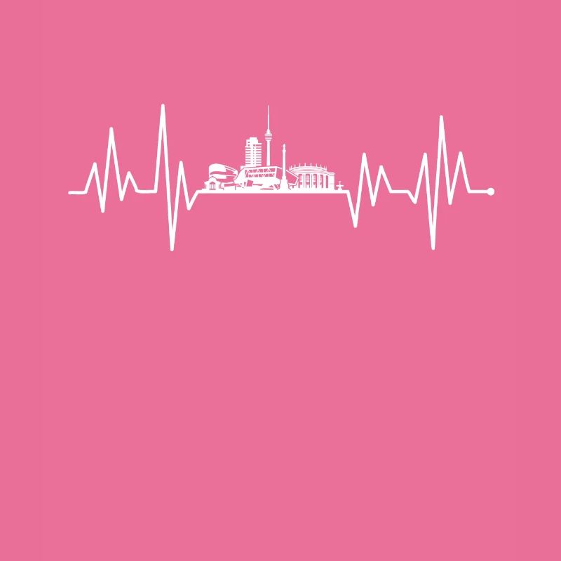 Stuttgart skyline heartbeat