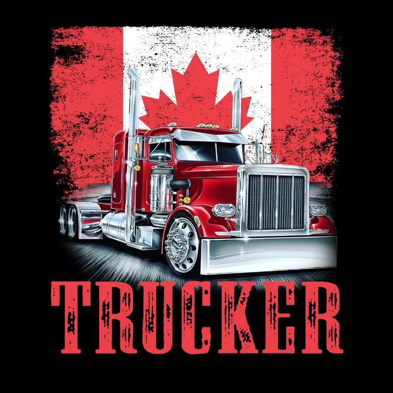 Drapeau canadien de camionneur