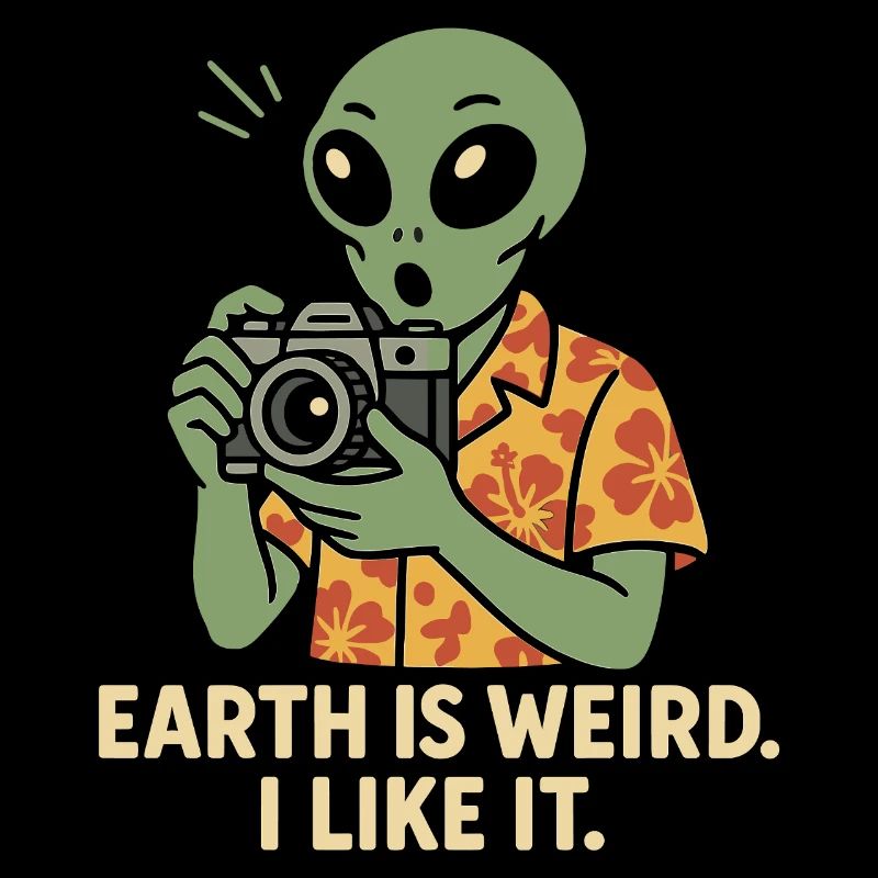 Drôle d’extraterrestre avec caméra