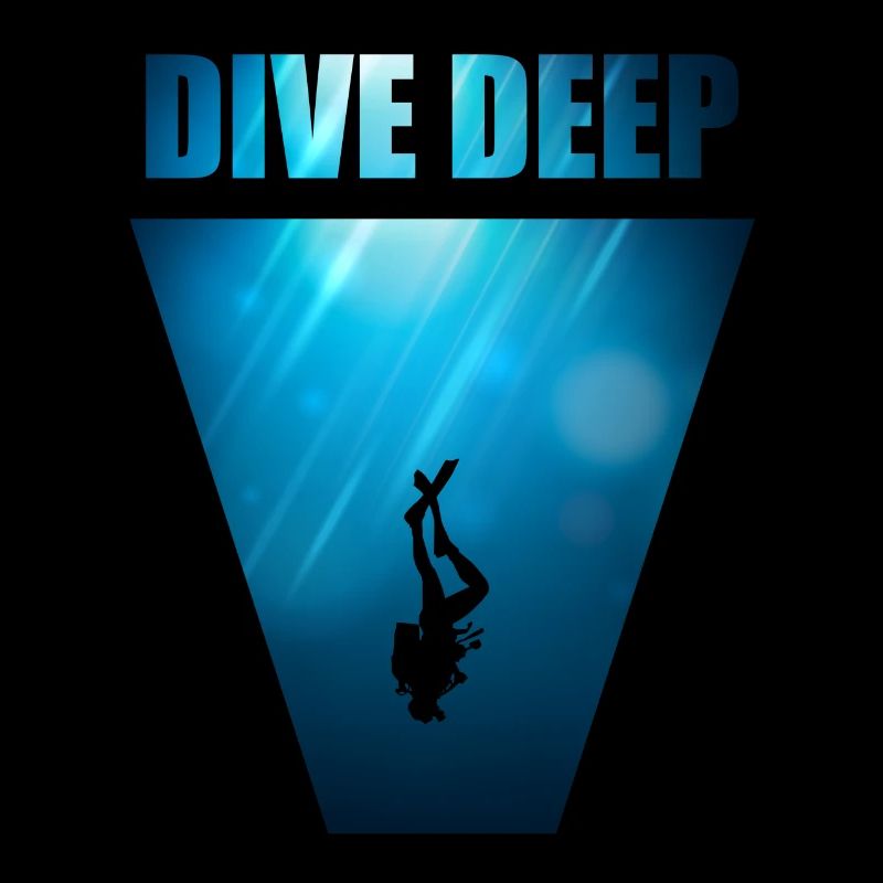 Dive Deep Tauchen T-Shirt & Geschenk