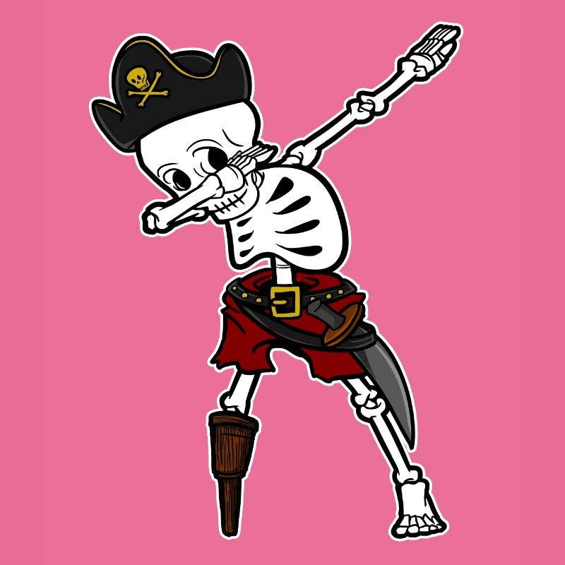Dabbing Skelett Pirat - Dab Dance Totenkopf