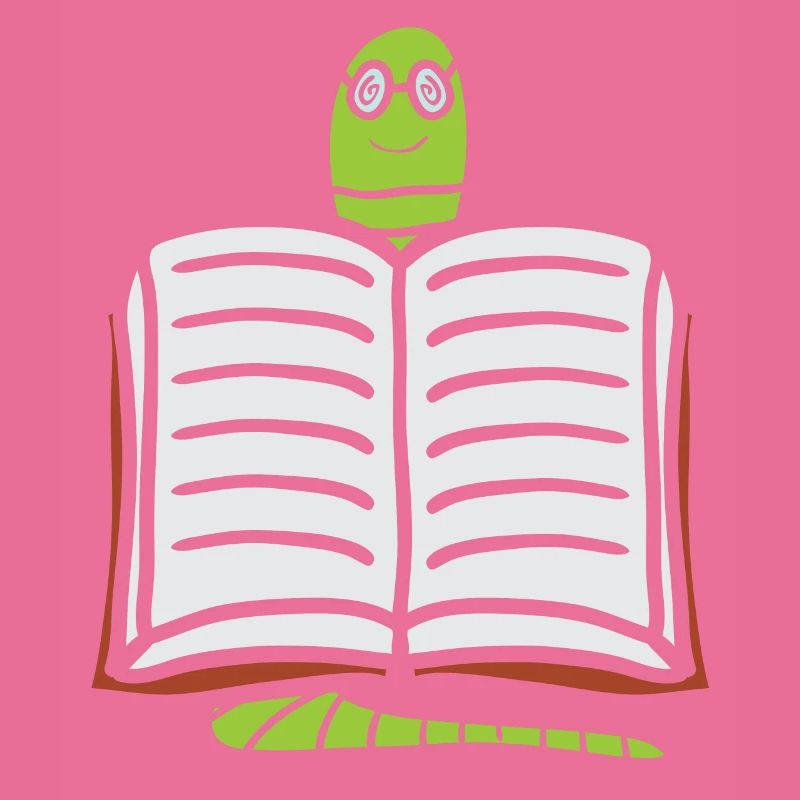 Bookworm Reader Nerd Nerdy Gift Idea