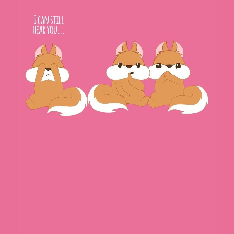 Eichhörnchen Eichkätzchen - Speak no evil