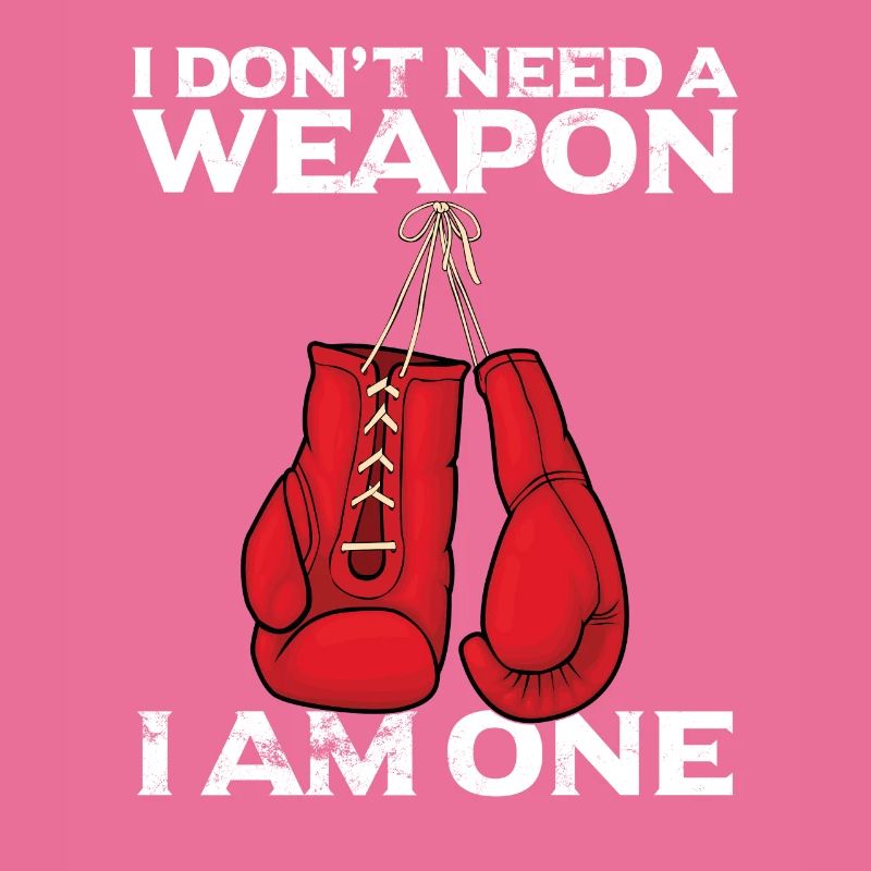 Lustig Boxer Kickboxer Don't Need Weapon Geschenk