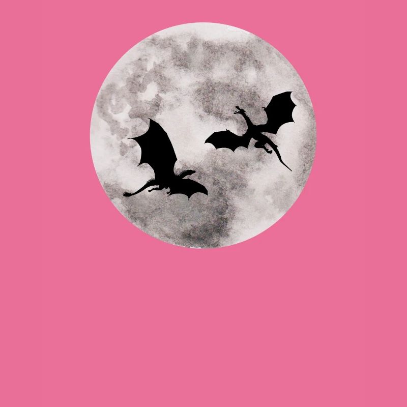 Conception graphique illustrée "Moon Dragon"