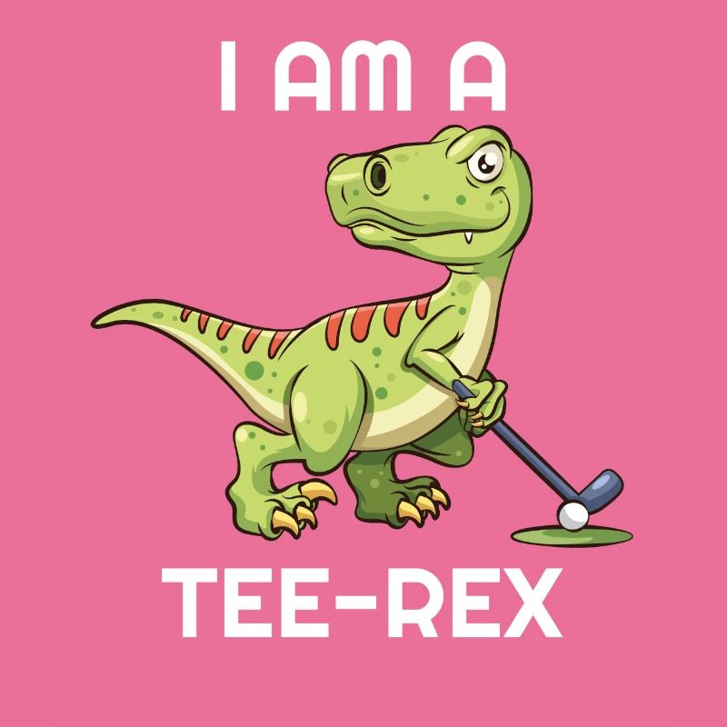Ich Bin Ein Tee Rex Dinosaurier Golfen Golfer