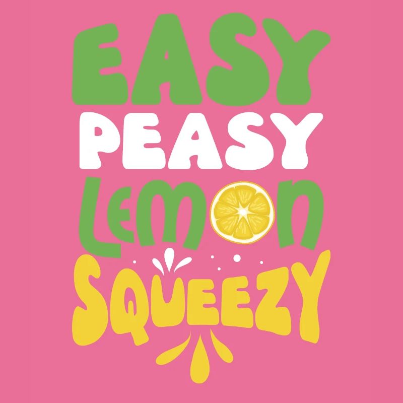 Lustige einfache peasy Lemon Squeezy Geschenk Design Pun