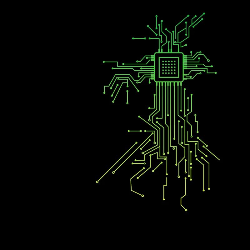 PCB Platinen Layout CPU Herz Computer Admin Nerd