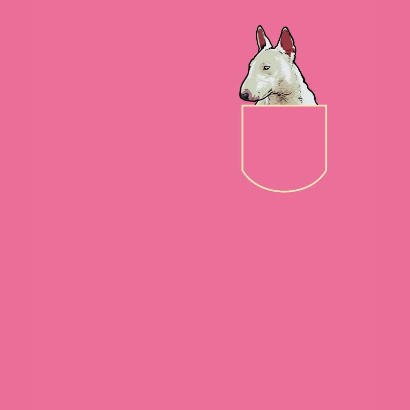 Bullterrier In Der Brusttasche Hunde Geschenkidee