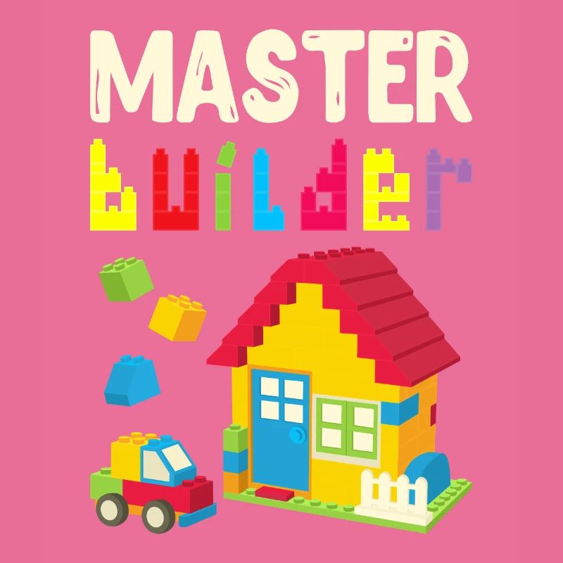 Cool Master Builder Funny Building Blocks Gift Dad