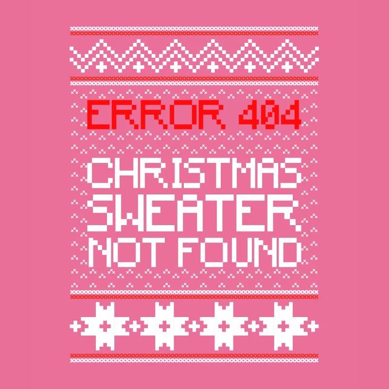 Error 404 Christmas Sweater Not Found Computer