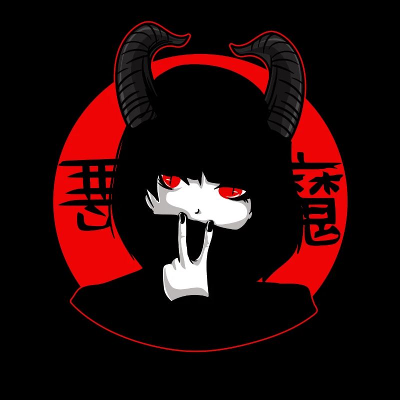 Kawaii Anime Nu Goth Style Punk Occulte Emo