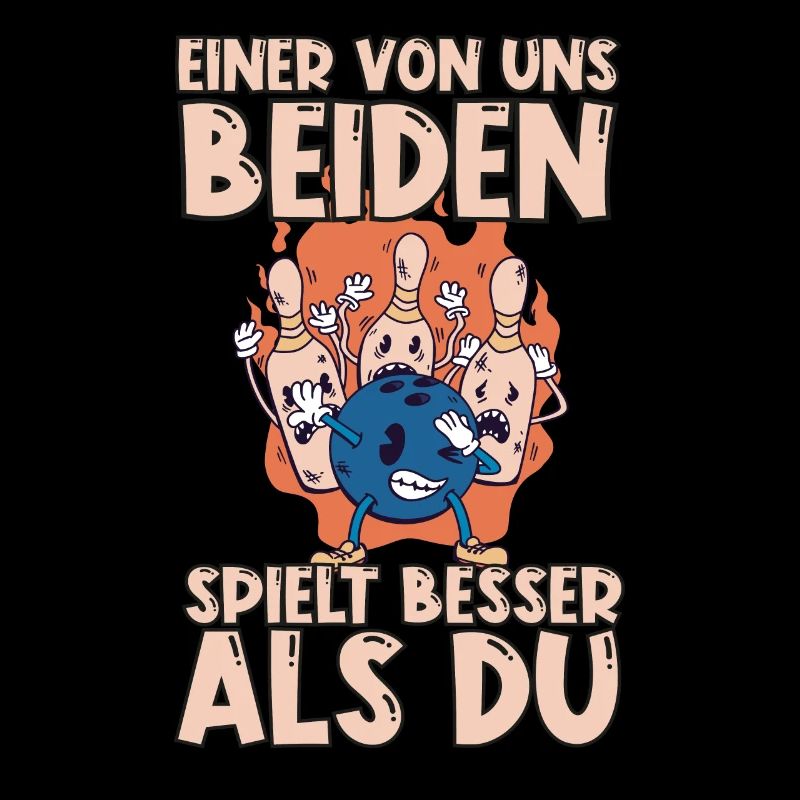 Einer von uns beiden spielt besser als du Bowling
