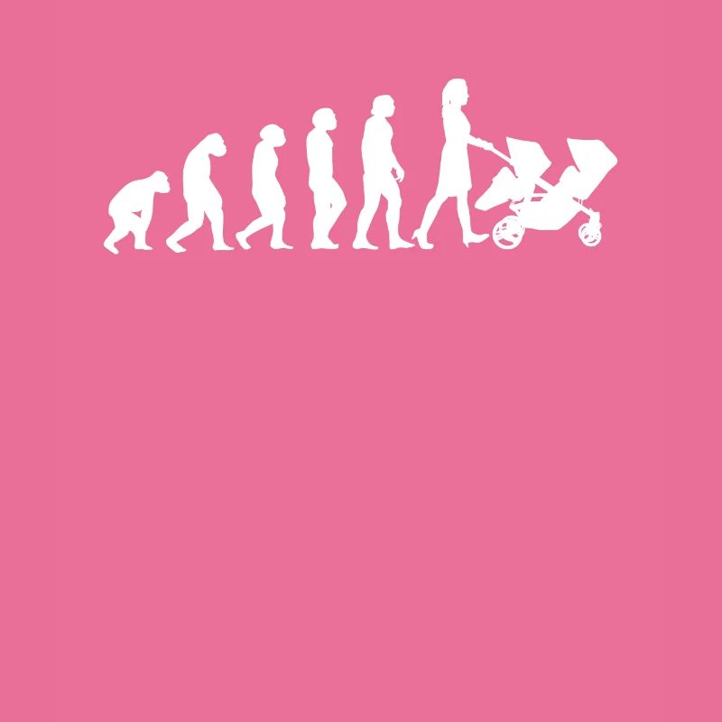 Evolution Mama avec poussette jumelle