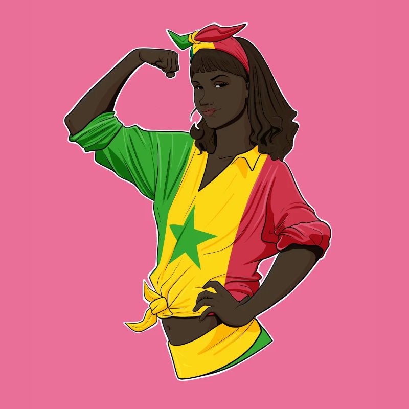 Fille sénégalaise Unbreakable Héritage sénégalais