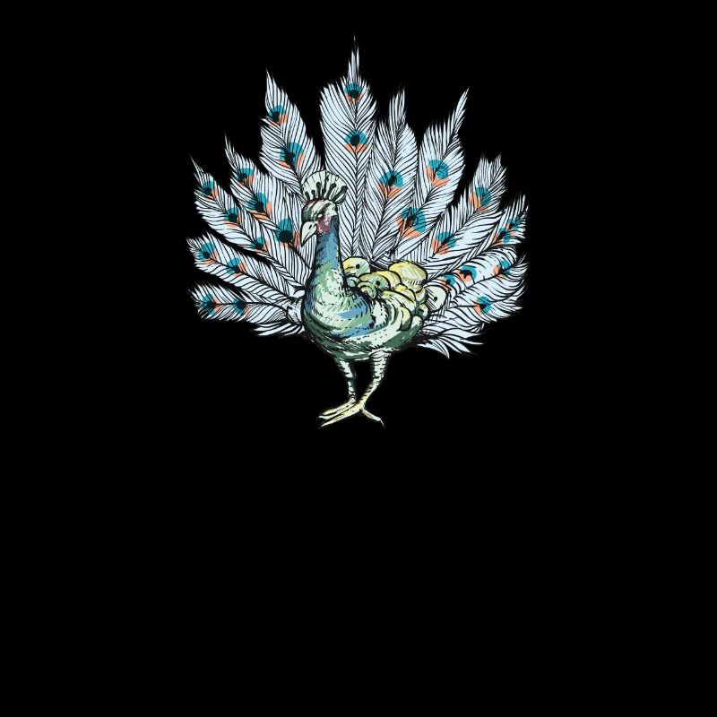 Peacock I Peacock Eye Motif with Peacock Feather
