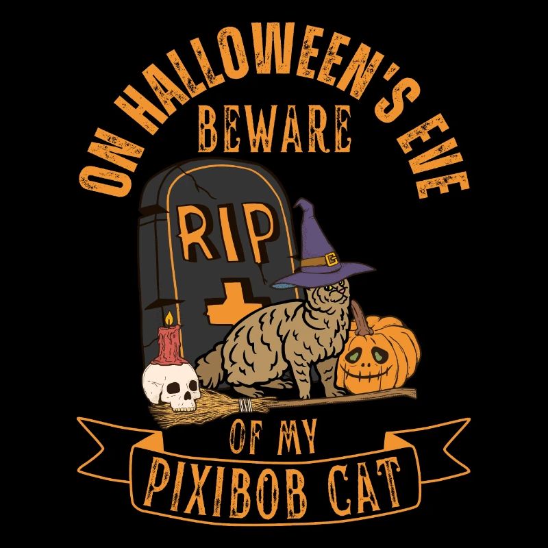 Carino e inquietante Pixiebob Cat Halloween