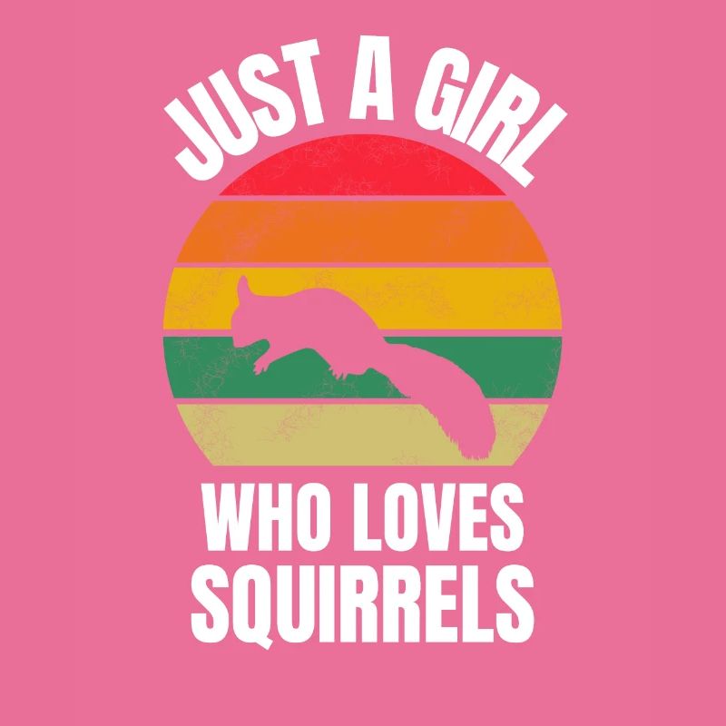 Retro Eichhörnchen Mädchen