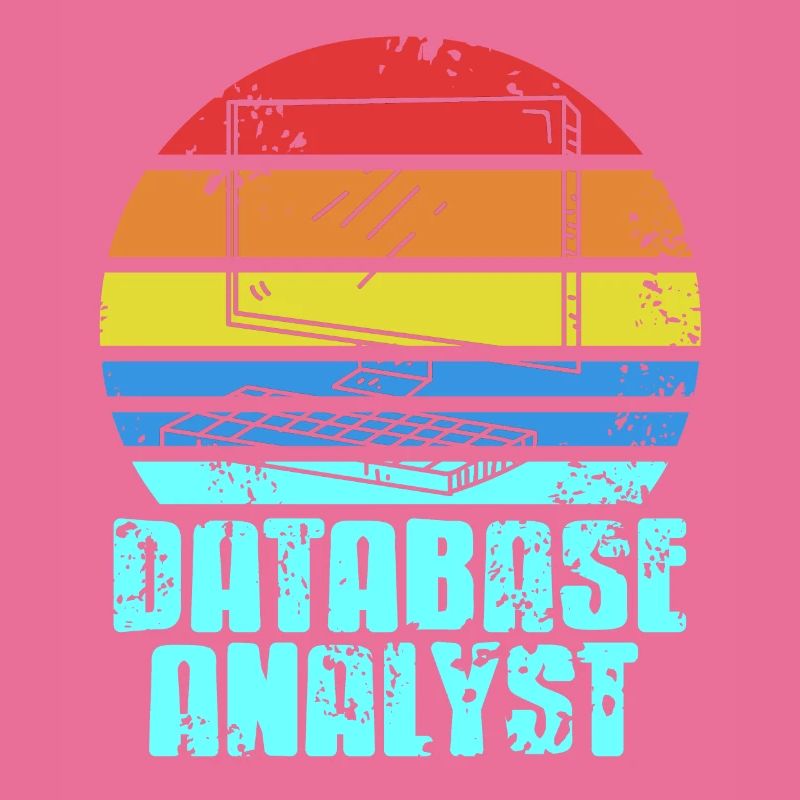 Retro Vintage DATABASE Analyst Designs T-Shirt