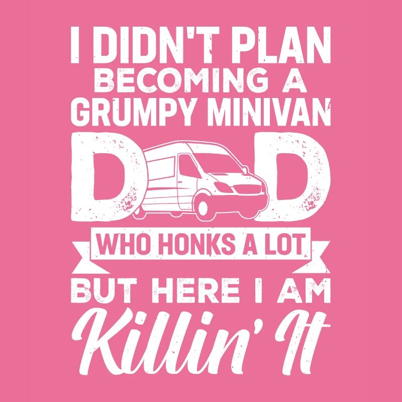 Papa travaille Conduit Minivan Papa Mode de vie Geschen