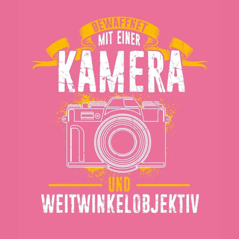 Bewaffnet mit einer KAMERA und WEITWINKELOBJEKTIV
