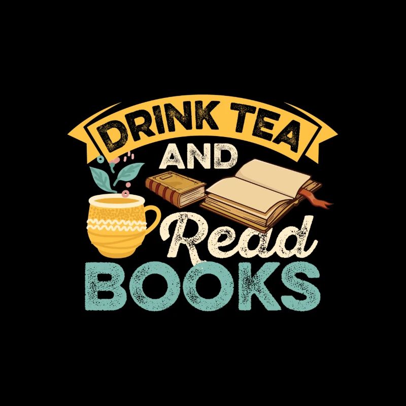 Tea Drinking Books Reading Chai Drinkers