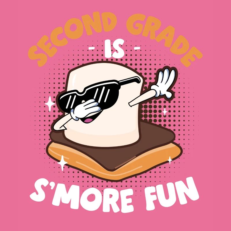 Camper Dabbing Marshmallow Kids Second Grade Is Sm