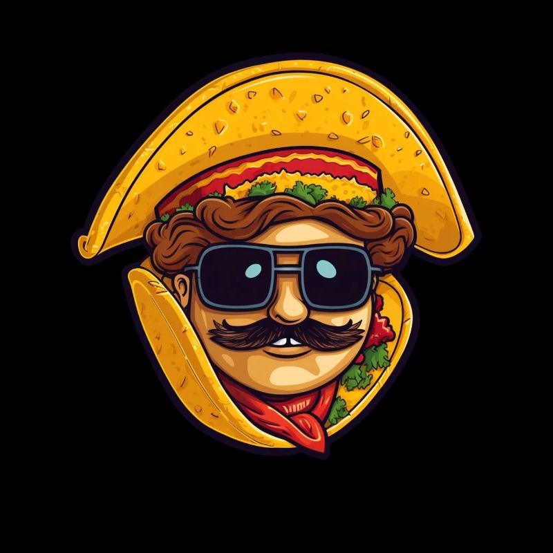 Taco Comic Face pour les connaisseurs de tacos